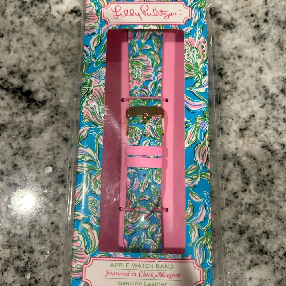 Lilly Pulitzer Pink and Blue Watch Band